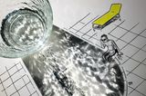 Das Schwimmbad und seine Wasserquelle