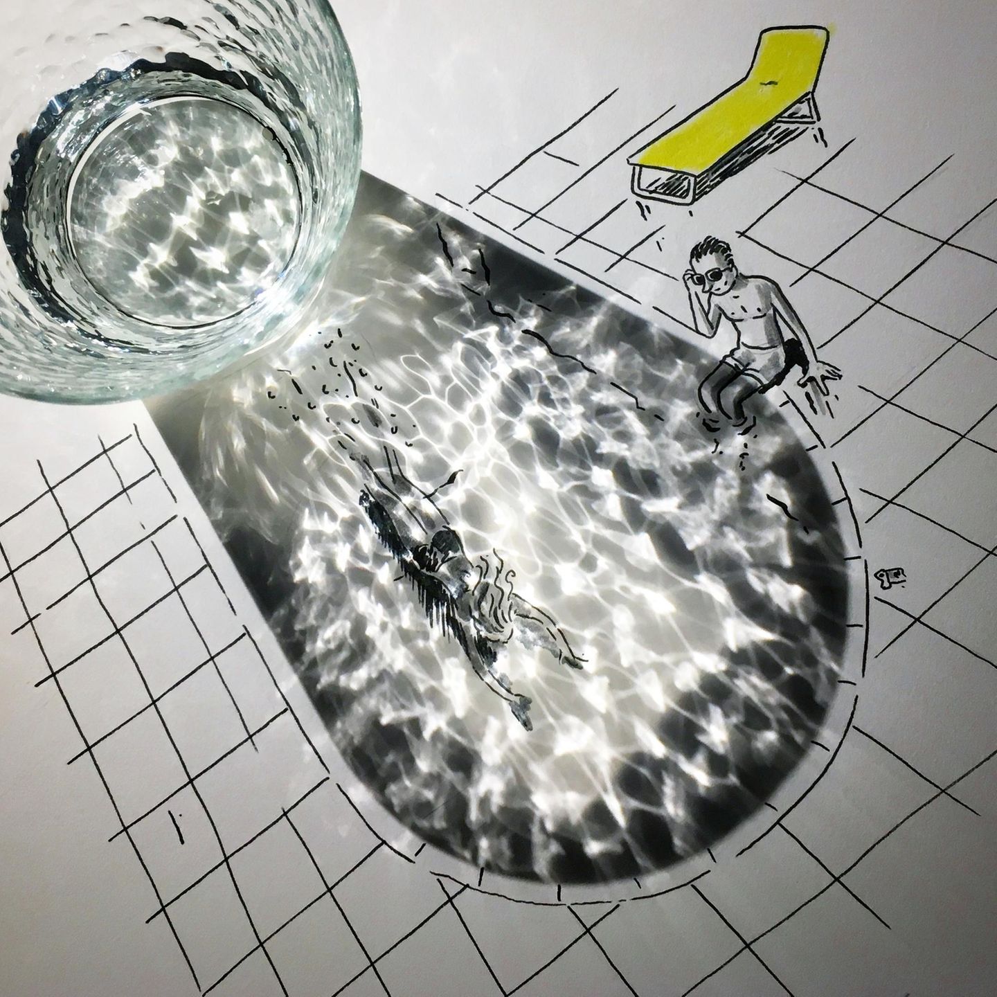 Das Schwimmbad und seine Wasserquelle