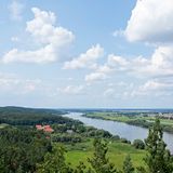 Elbe vom Aussichtsturm Kniepenberg, Naturpark Elbufer-Drawehn