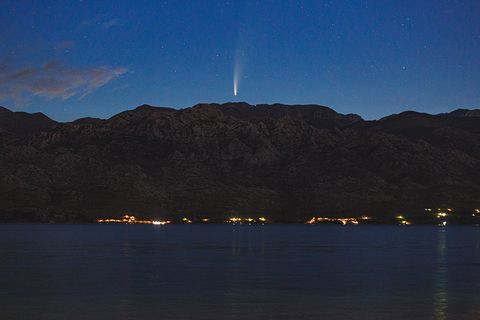 Seltenes Schauspiel: So zeigte sich am 11. Juli der Komet Neowise über dem Velebit (Kroatien)