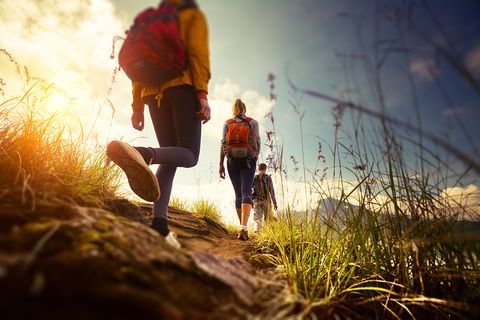 Bewegung: Wandern hält die Knie schonend in Bewegung. Bei Beschwerden sollten steile Abstiege aber vermieden werden