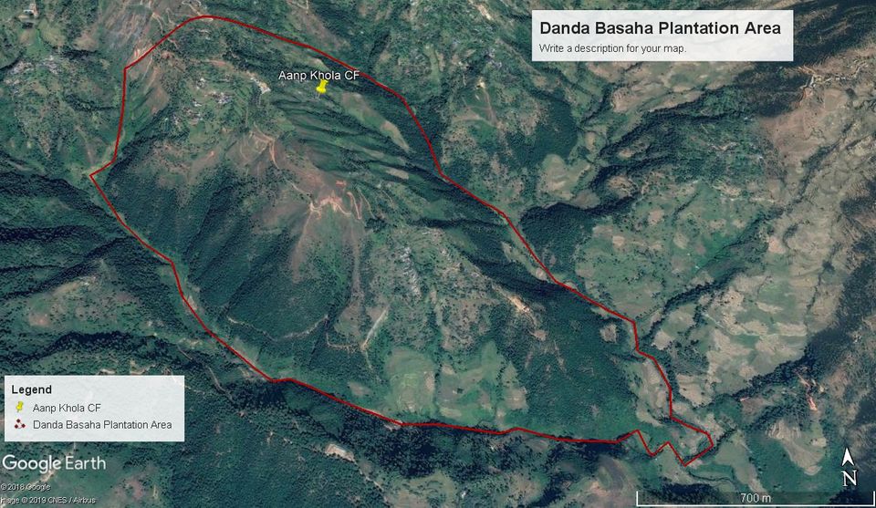 Nepal: Die Projektregion, hier auf einer Satellitenaufnahme, liegt östlich des Distriktzentrums Dhading Besi Nepal: Die Projektregion, hier auf einer Satellitenaufnahme, liegt östlich des Distriktzentrums Dhading Besi