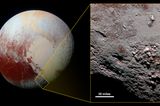 Pluto mit einem Eisvulkan
