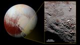 Pluto mit einem Eisvulkan