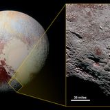 Pluto mit einem Eisvulkan