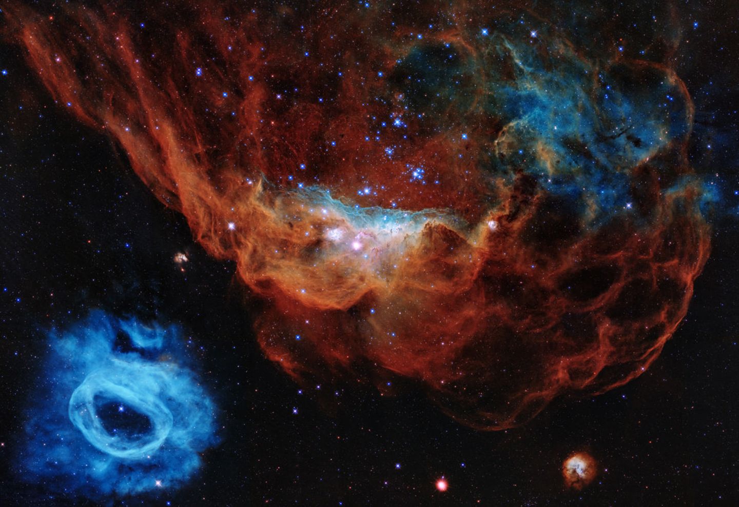 Das diesjährige Hubble-Bild anlässlich seines 30. Geburtstages.