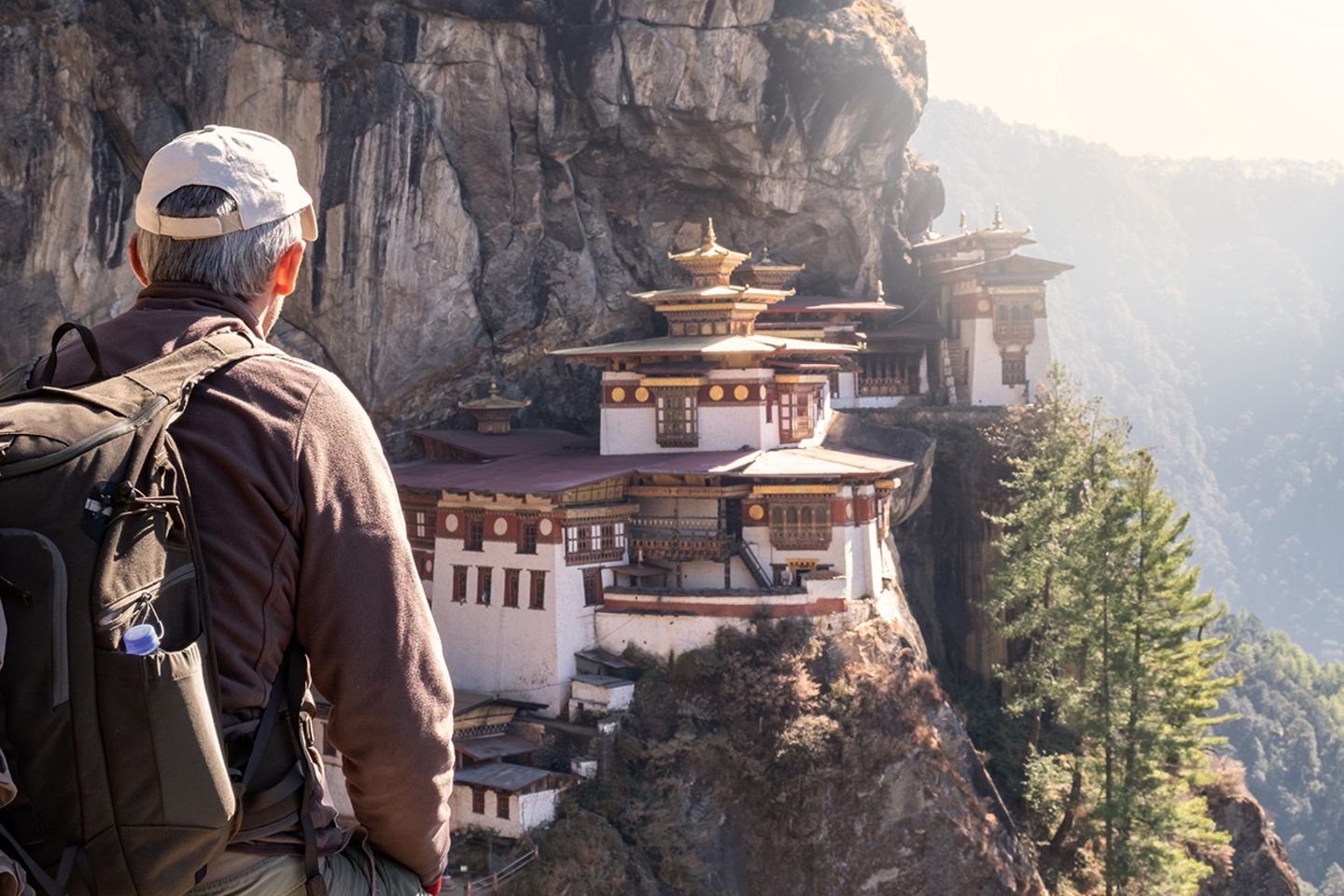 Reisender in Bhutan