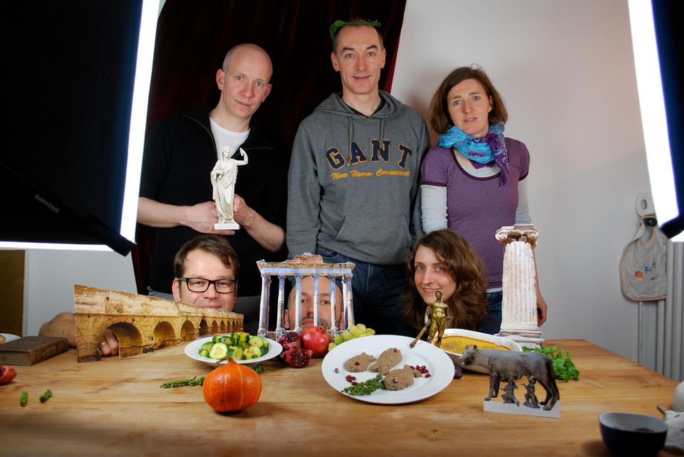Das GEOlino extra Team nach dem Kochen Das GEOlino extra Team nach dem Kochen