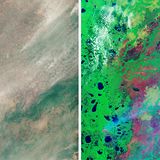 Satelliten-Bilder der Brände im Pantanal