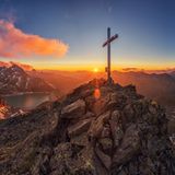 Kühtai, Pockkogel mit Finstertal-Stausee