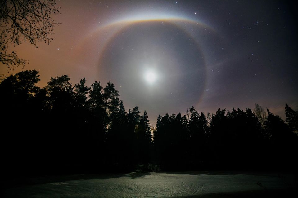 Halos Um Lichtquellen
