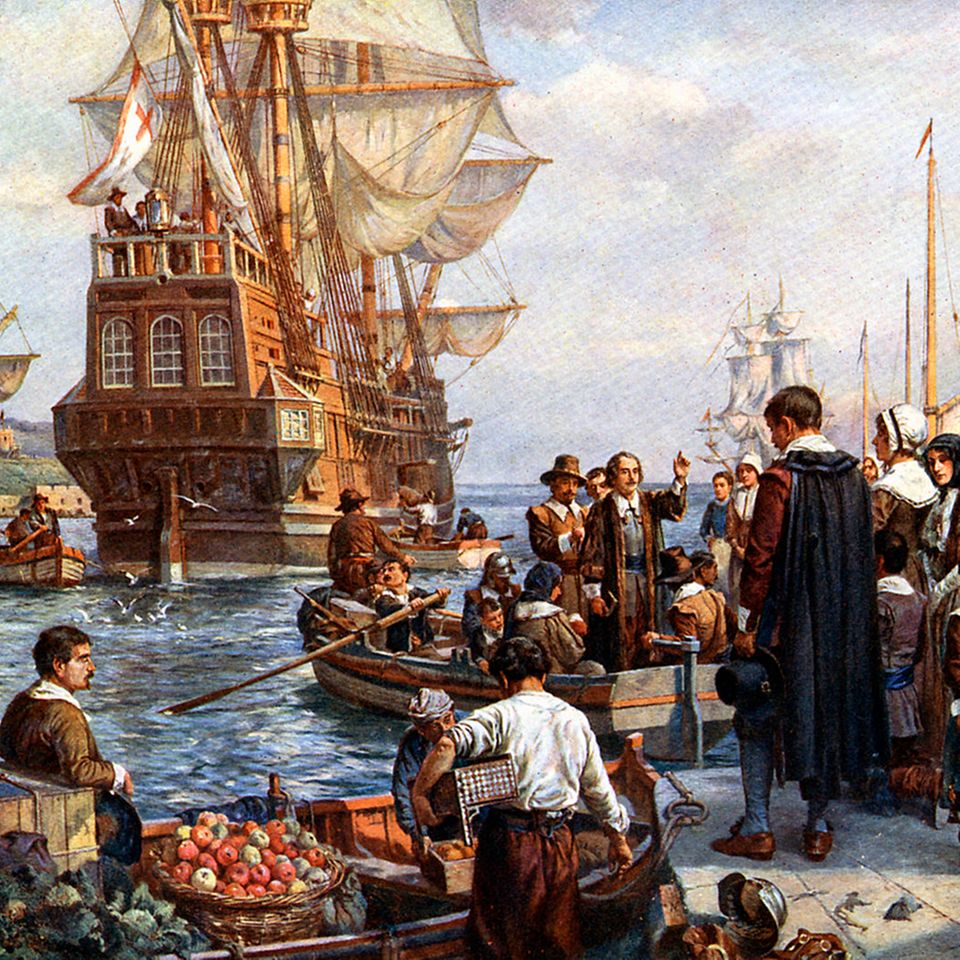 Mayflower im Hafen
