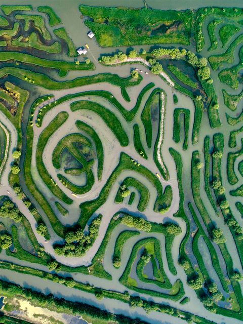 Das Wasser-Labyrinth auf dem Dazhong-See