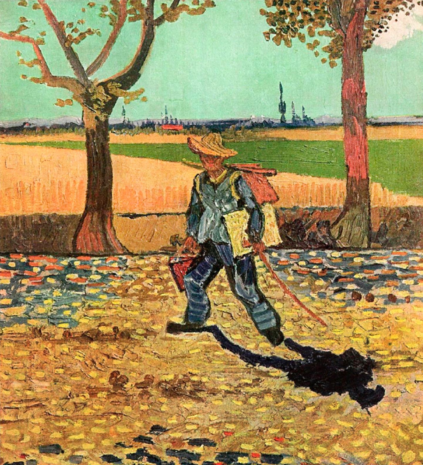 Vincent van Gogh, Selbstporträt auf dem Weg nach Tarascon