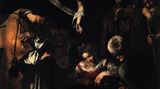 Caravaggio - «Geburt Christi mit den Heiligen Laurentius und Franziskus»