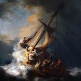 Christus im Sturm auf dem See Genezareth – Rembrandt