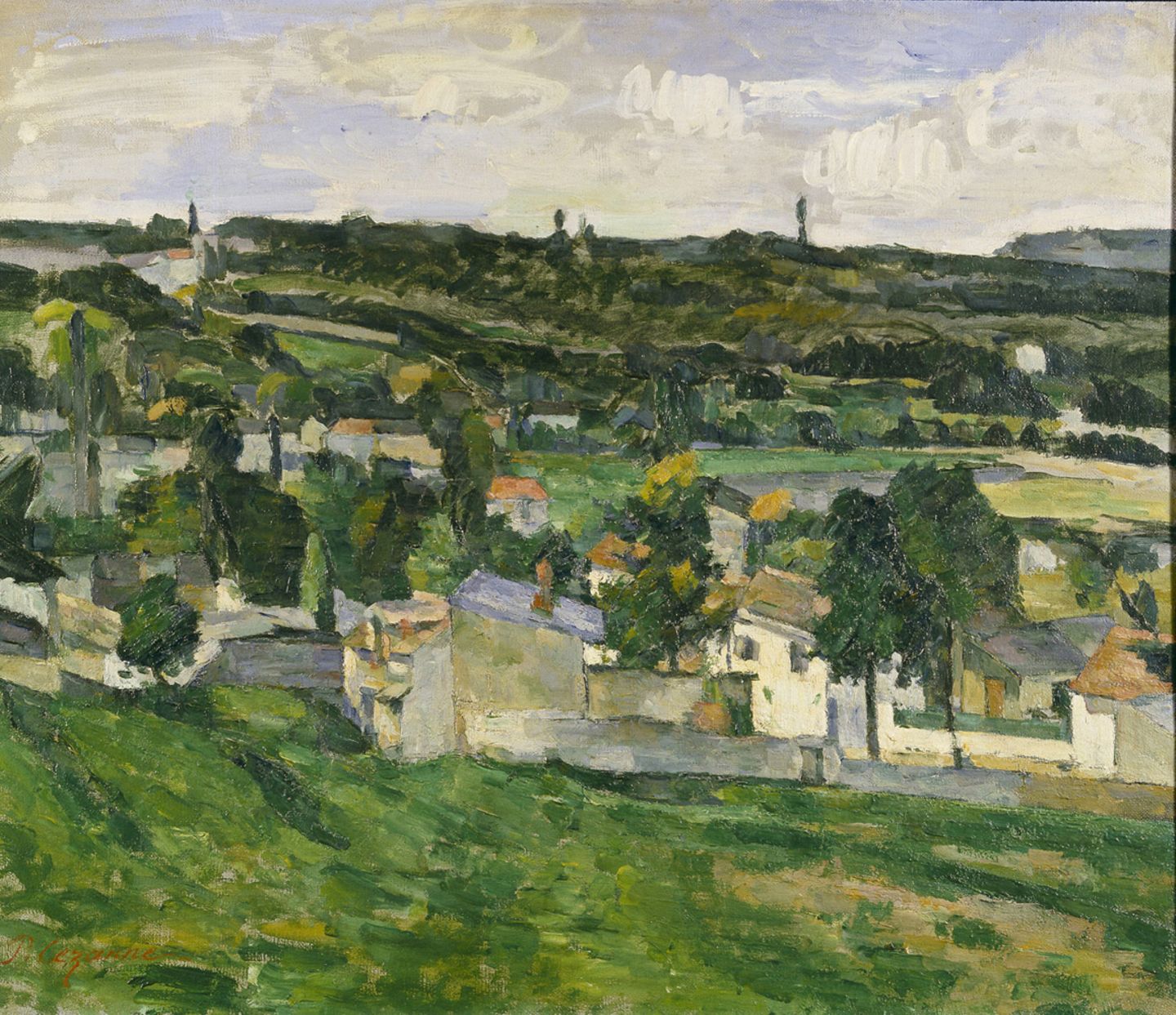 Paysage d'Auvers-sur-Oise - Paul Cézanne