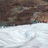 Wandertour auf dem Aletschgletscher