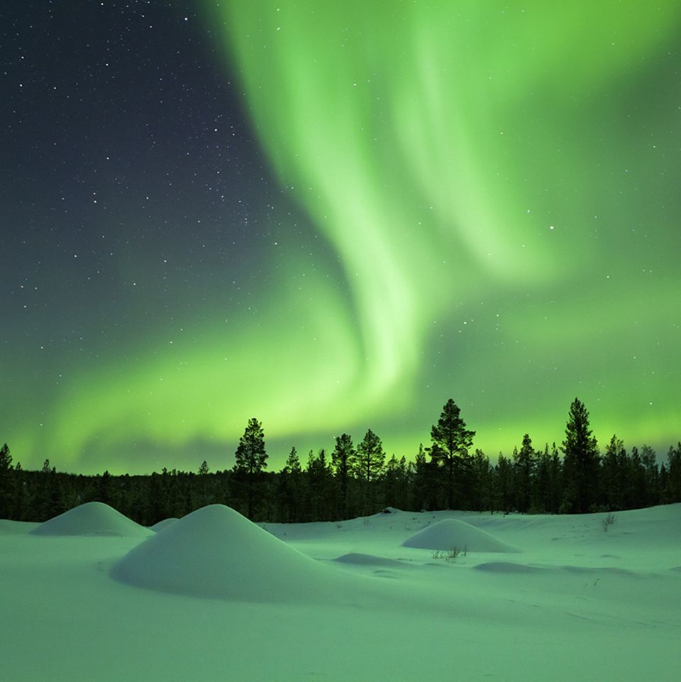 Nordlichter in Finnisch-Lappland