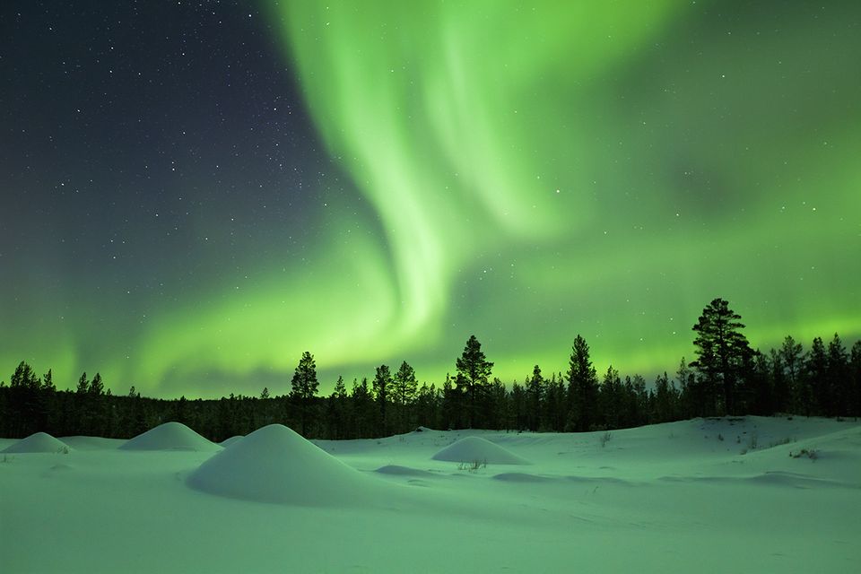 Nordlichter in Finnisch-Lappland