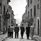 Charles »Lucky« Luciano (4. v. l.) mit Kumpanen