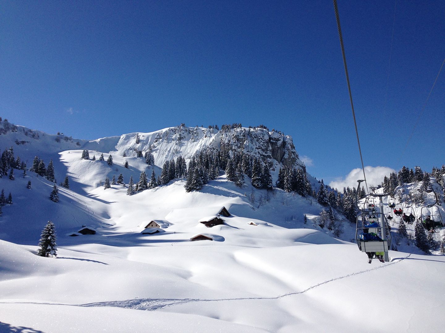 Les Diablerets Skifahren im Genferseeebiet