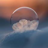 Gefrorene Seifenblase