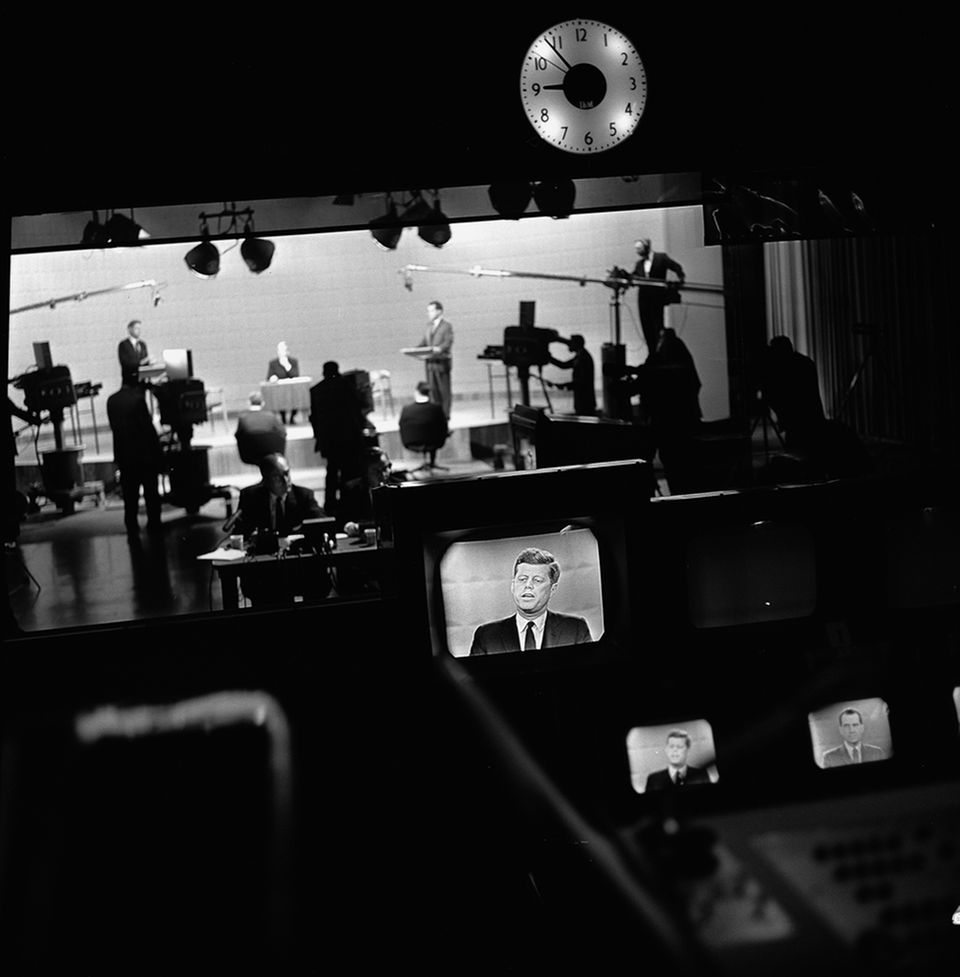 TV Duell zwischen Kennedy und Nixon