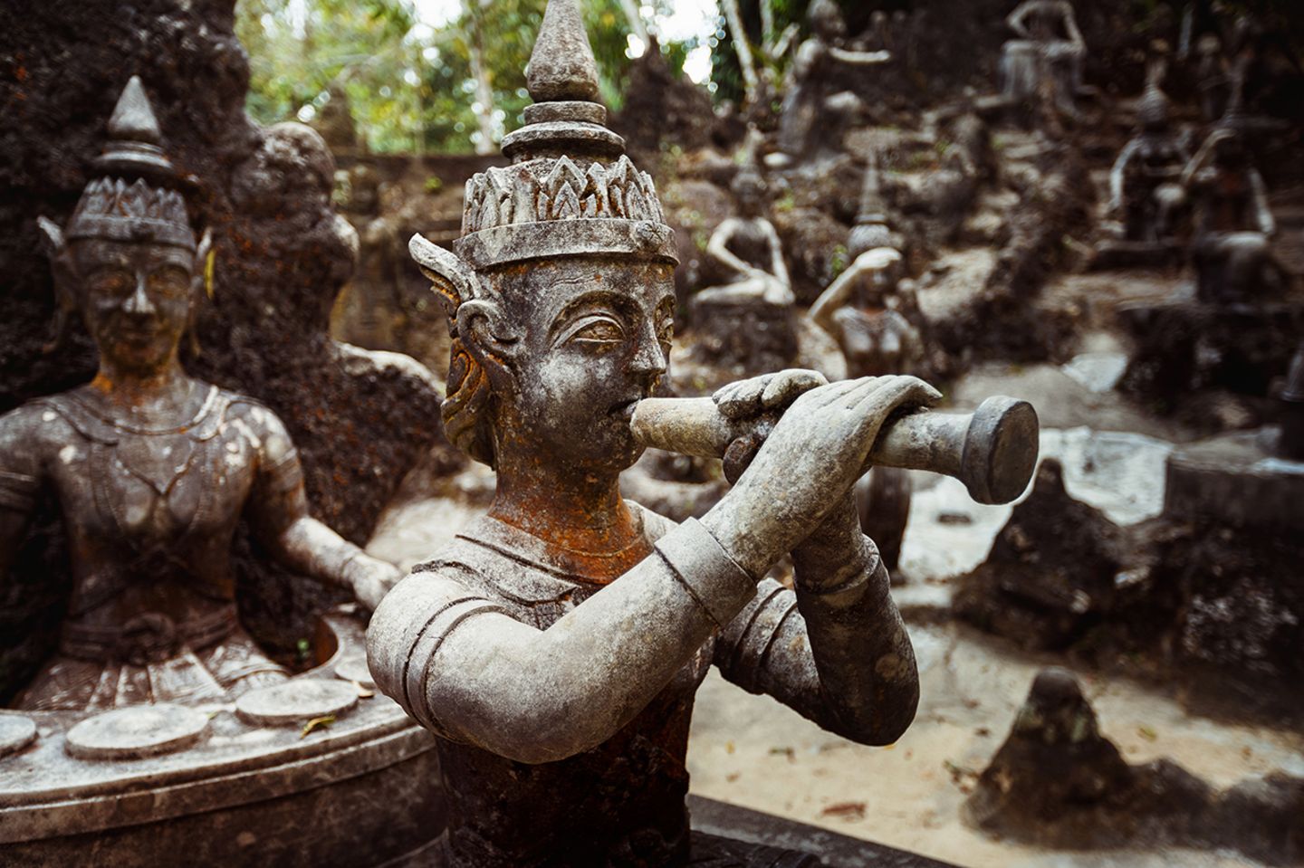 Buddhistische Statuen im Tarnim & Magic Garden, Koh Samui