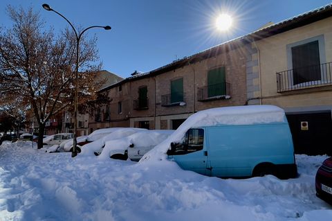 Wintereinbruch in Spanien