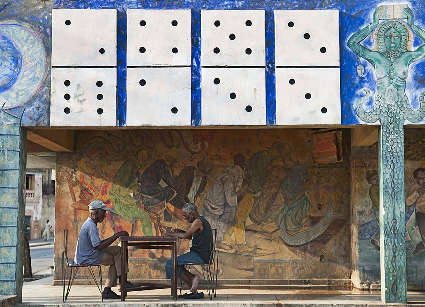 Domino-Spieler in Santiago de Cuba