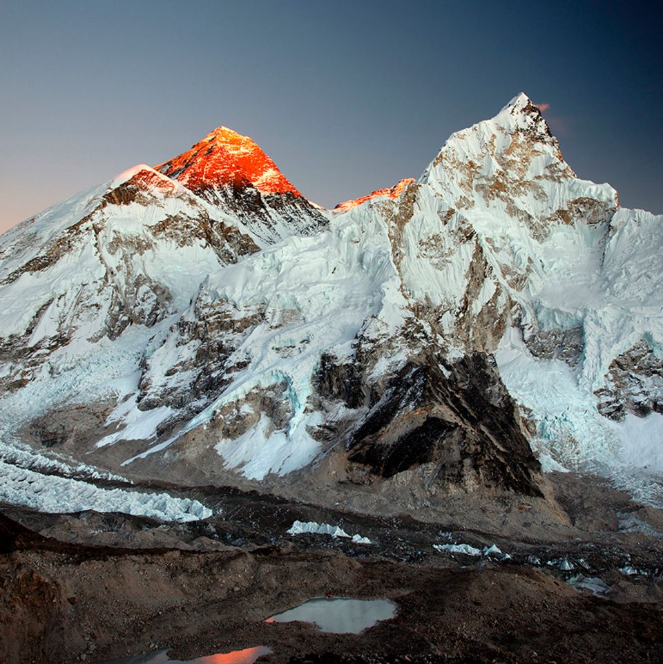 Mount Everest und Nuptse