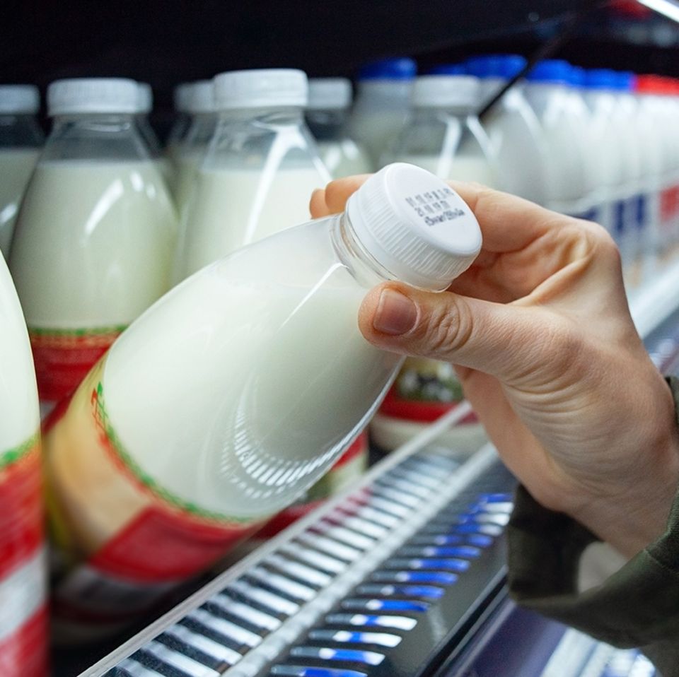 Milch im Supermarkt