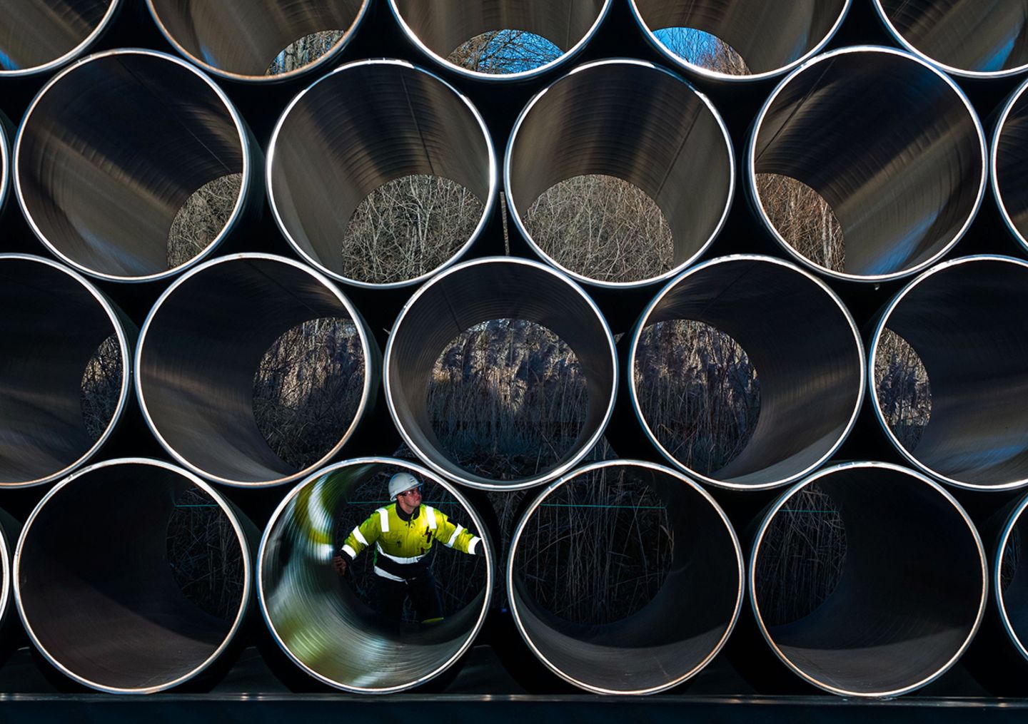 Röhren für die Pipeline Nord Stream 2