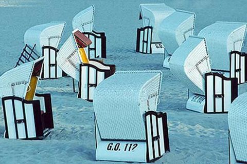 Schiebepuzzle: Strandkörbe auf Rügen