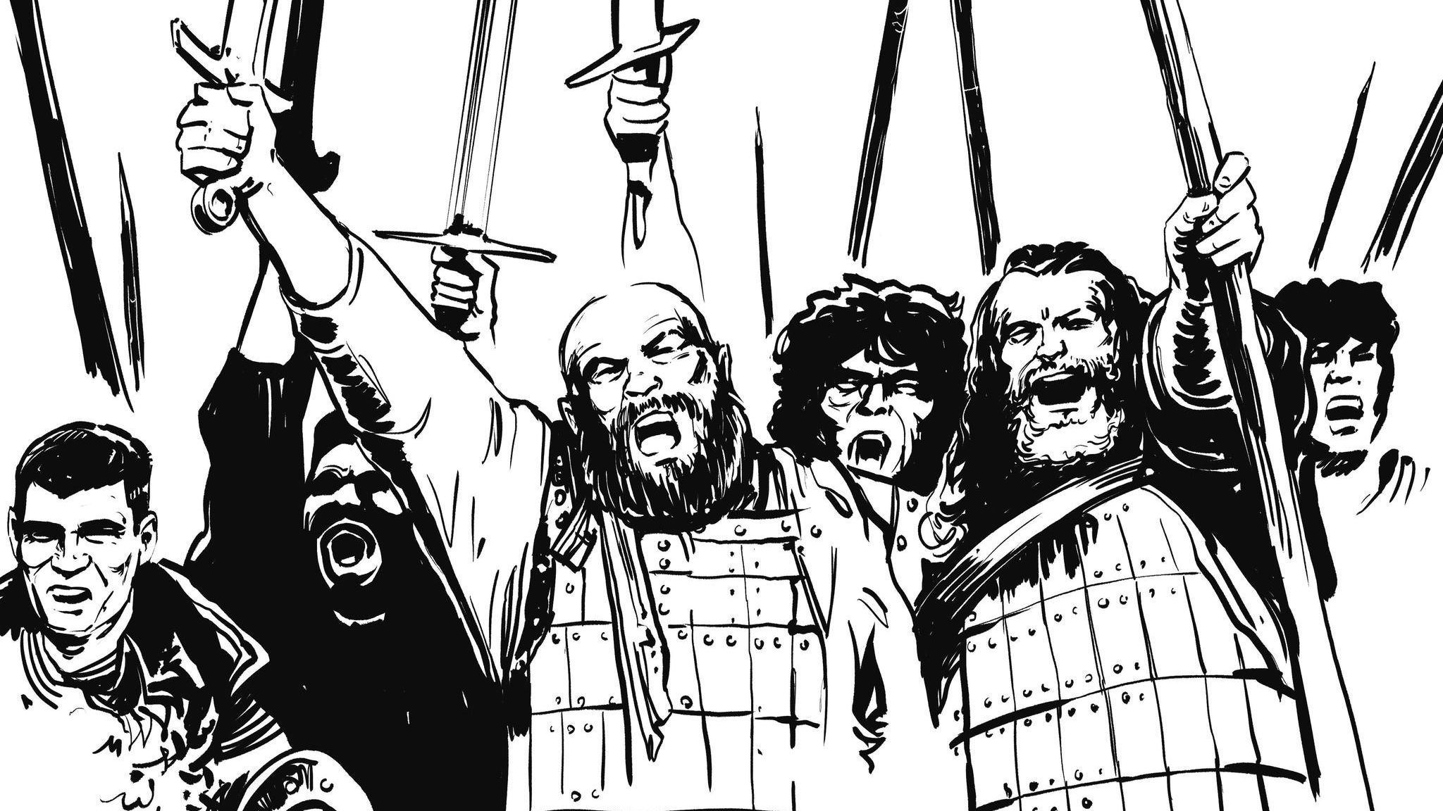 Nationalheld: Nachdem der englische König Schottland unterworfen hat, formt sich dort erneut Widerstand. Geführt werden die Rebellen, die den Engländern nicht in offenen Feldschlachten entgegentreten, sondern sie aus dem Hinterhalt attackieren, von Männern wie William Wallace Nachdem der englische König Schottland unterworfen hat, formt sich dort erneut Widerstand. Geführt werden die Rebellen, die den Engländern nicht in offenen Feldschlachten entgegentreten, sondern sie aus dem Hinterhalt attackieren, von Männern wie William Wallace