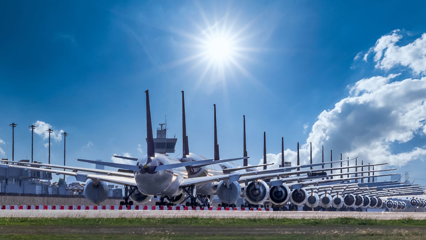 Durch die Corona-Pandemie ist der weltweite Flugverkehr vorübergehend zum Erliegen gekommen