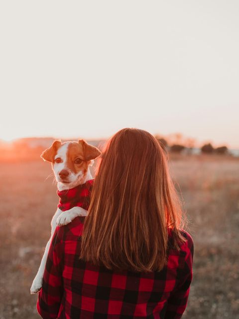 Frauchen und Hund