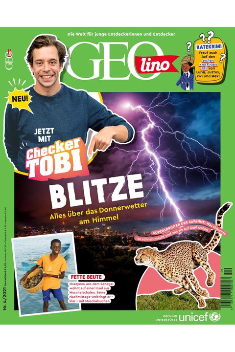 GEOlino Nr. 04/2021: Blitze - Alles über das Donnerwetter am Himmel