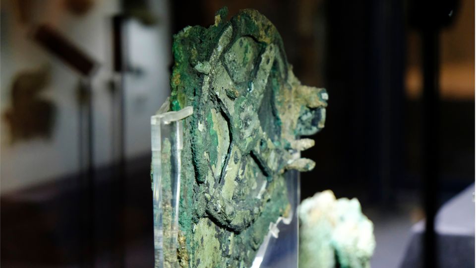 Antikythera-Mechanismus im Museum Antikythera-Mechanismus im Museum