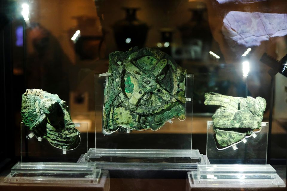 Antikythera-Mechanismus im Museum