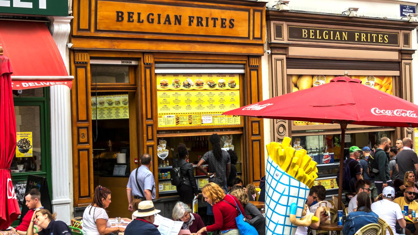 Belgische Pommesbude in Brüssel