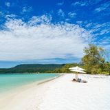 Weißer Sandstrand der Insel Koh Rong