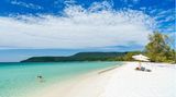 Weißer Sandstrand der Insel Koh Rong