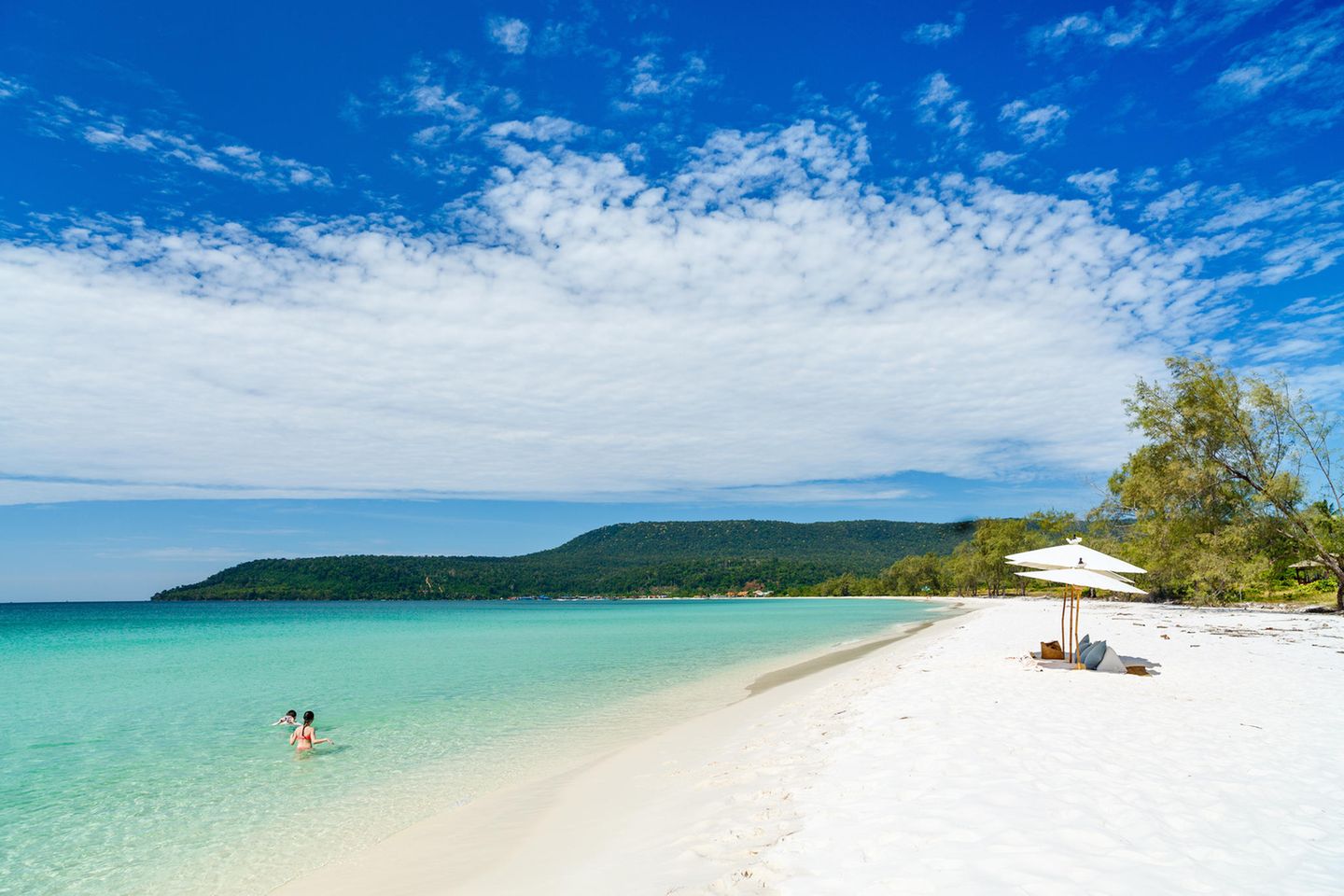 Weißer Sandstrand der Insel Koh Rong