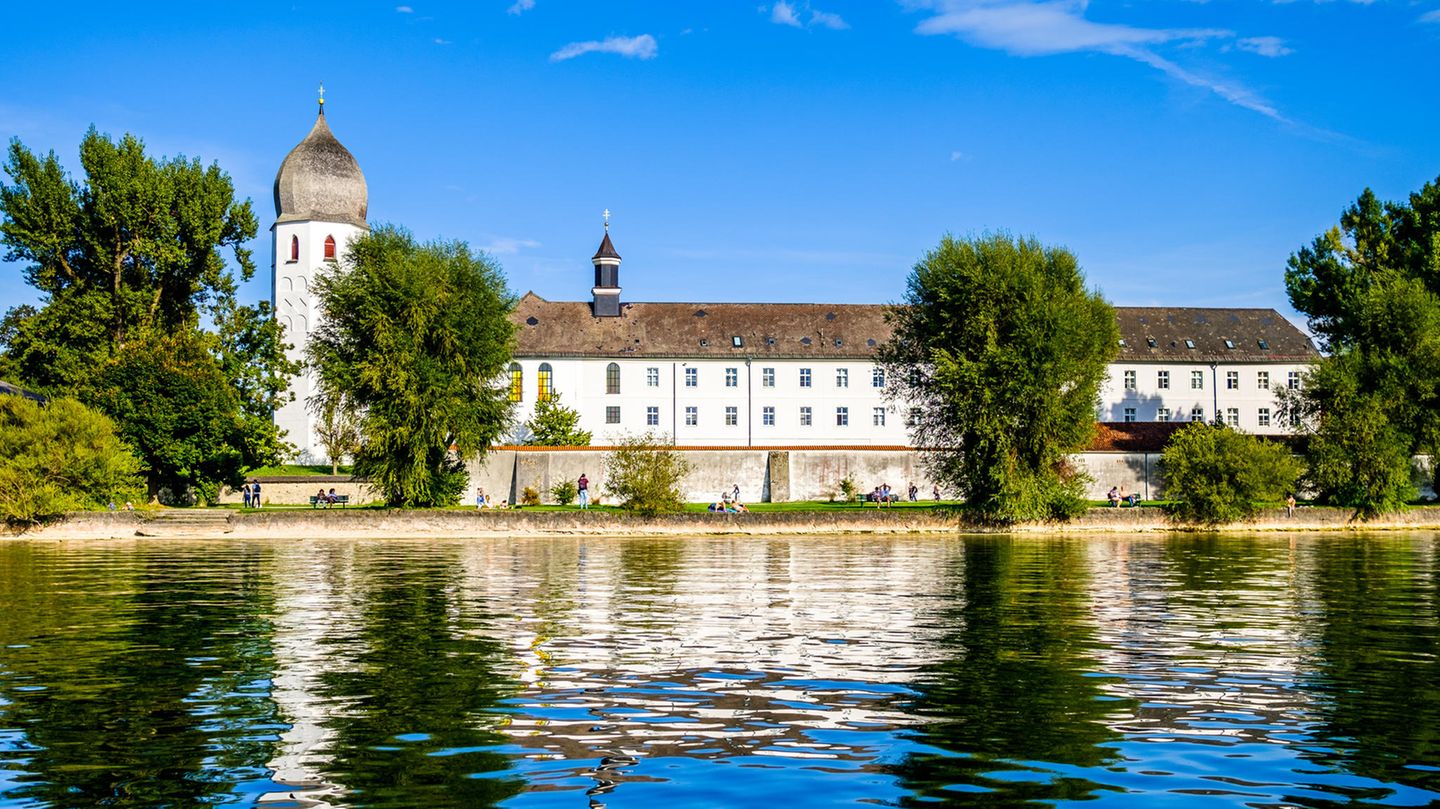 Klosterweg-Radtour gut für das Mountainbike Kloster auf der Fraueninsel