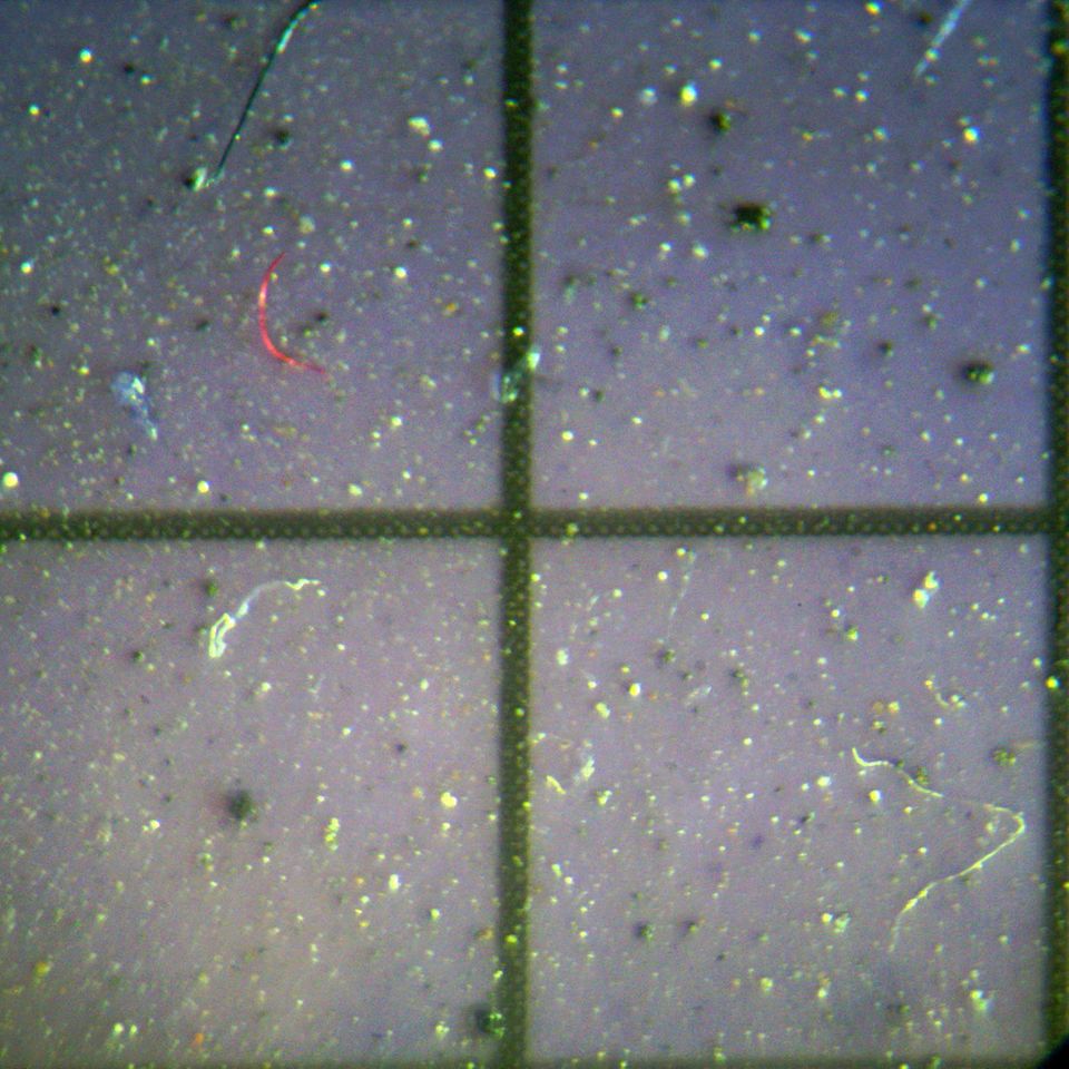 Mikroplastik im Schnee