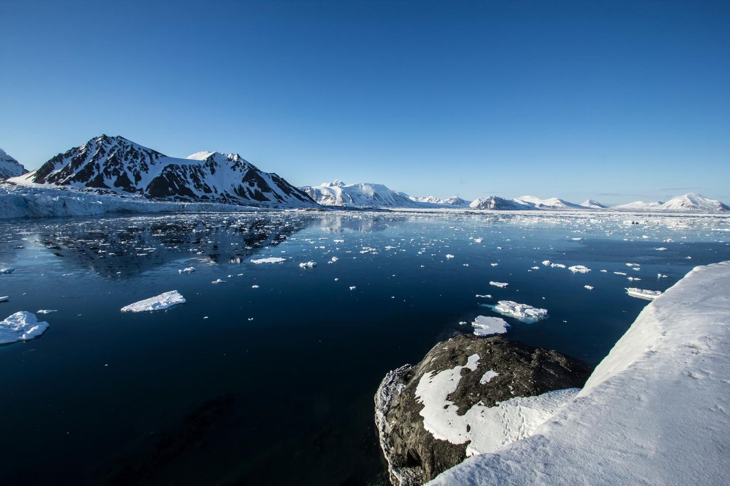 Eislandschaft in Spitzbergen