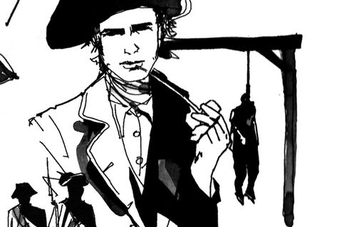 von Nassau sind  die berüchtigsten Seeräuber der Zeit zu Hause: neben Gründer Benjamin Hornigold (o., Mitte) etwa Edward »Blackbeard«  Thatch (o. l.), Stede Bonnet (o. r.) und Samuel Bellamy (u. l.). Ab 1718 jedoch hebt Woodes Rogers (u.r.) das Piratennest aus
