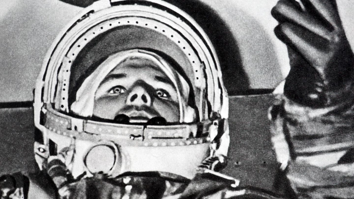 Der sowjetische Kosmonaut Juri Gagarin war der erste Mensch im Weltraum